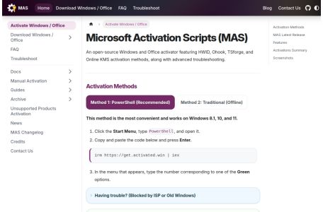 Microsoft Activation Scripts | MAS